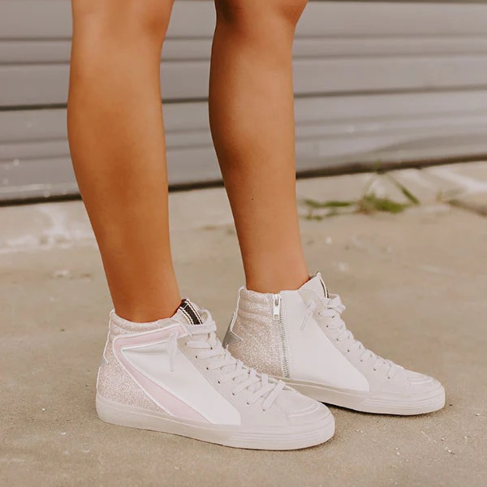 NIB Shu Shop Women's Beige High-Top Sneakers